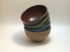 Thumbnail: Dessert Bowl; 
          Color: Blue, Green, Oatmeal, Rust;
          Size: 5.5” x 5.5” x 2.75”
          $15.00 each.