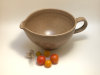 Thumbnail: Batter Bowl; 
          Color: Oatmeal, Blue, Green;
          Size: 7” x 7” x 4.5”
          $35.00 each.