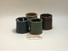Thumbnail: Toothpick Holder 
          Color: Blue, Green, Oatmeal, Rust
          Size: 2.25&rdquo; x 2.25&rdquo; x 2.5&rdquo; 
          $10.00 each.